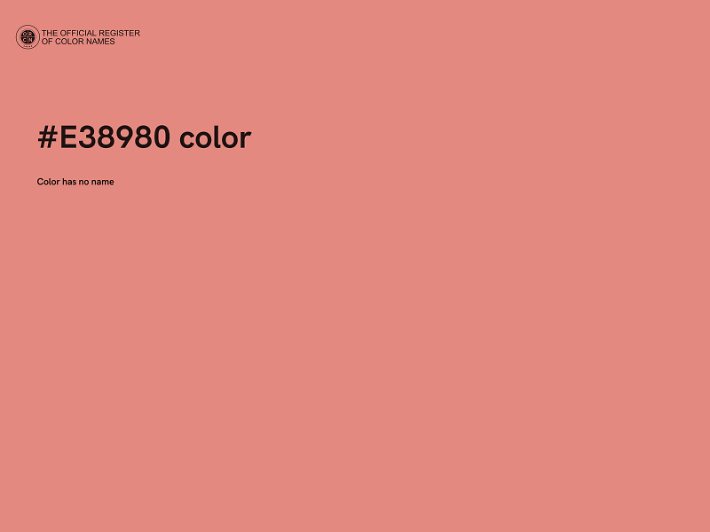#E38980 color image