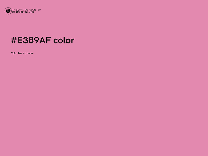 #E389AF color image