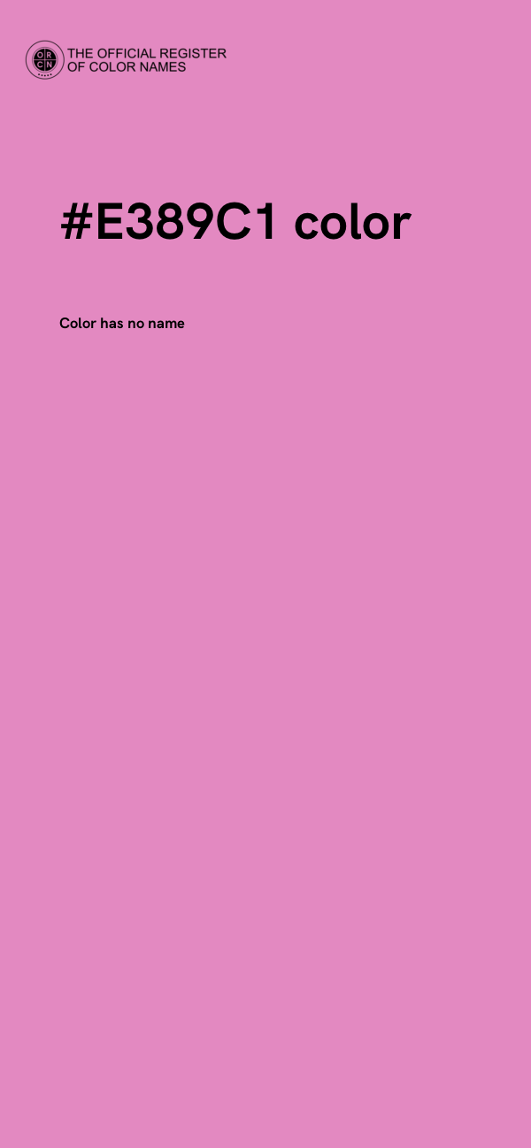 #E389C1 color image