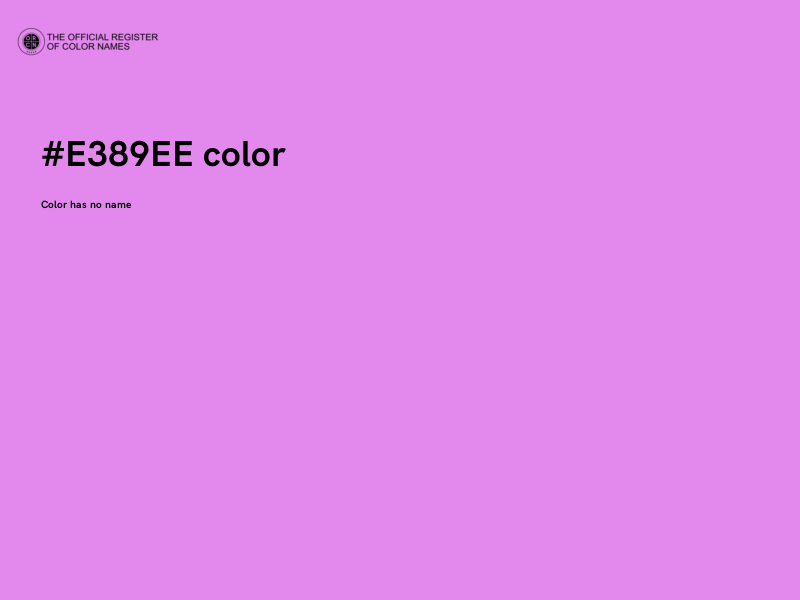 #E389EE color image