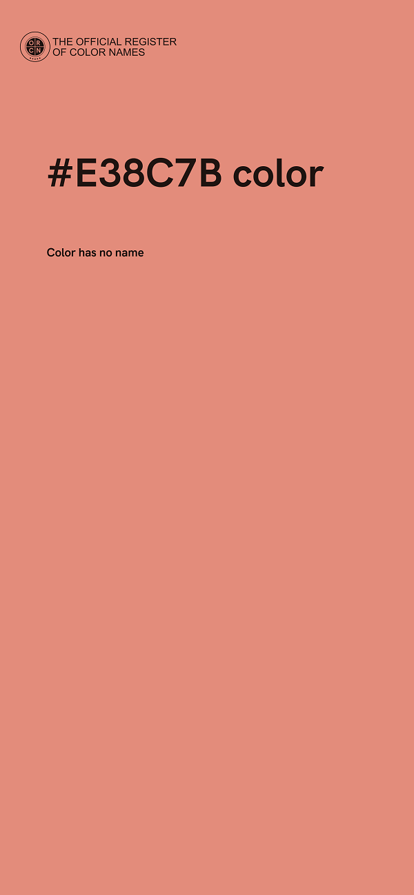 #E38C7B color image