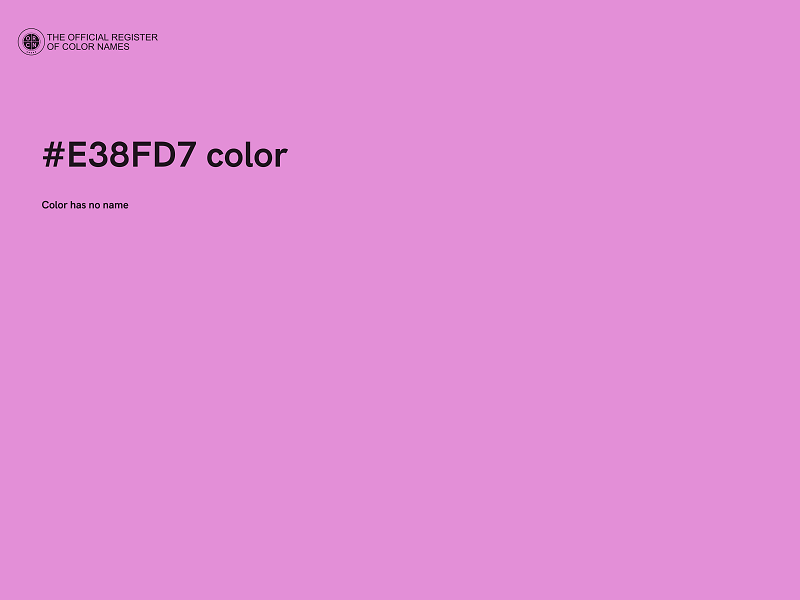 #E38FD7 color image