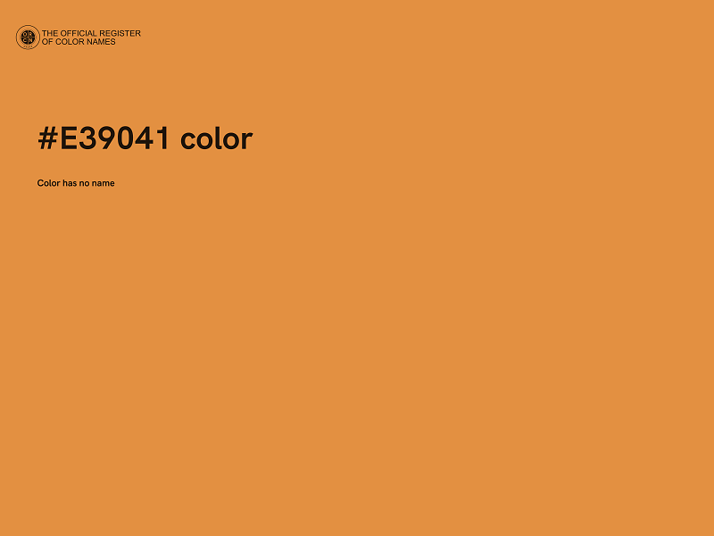 #E39041 color image