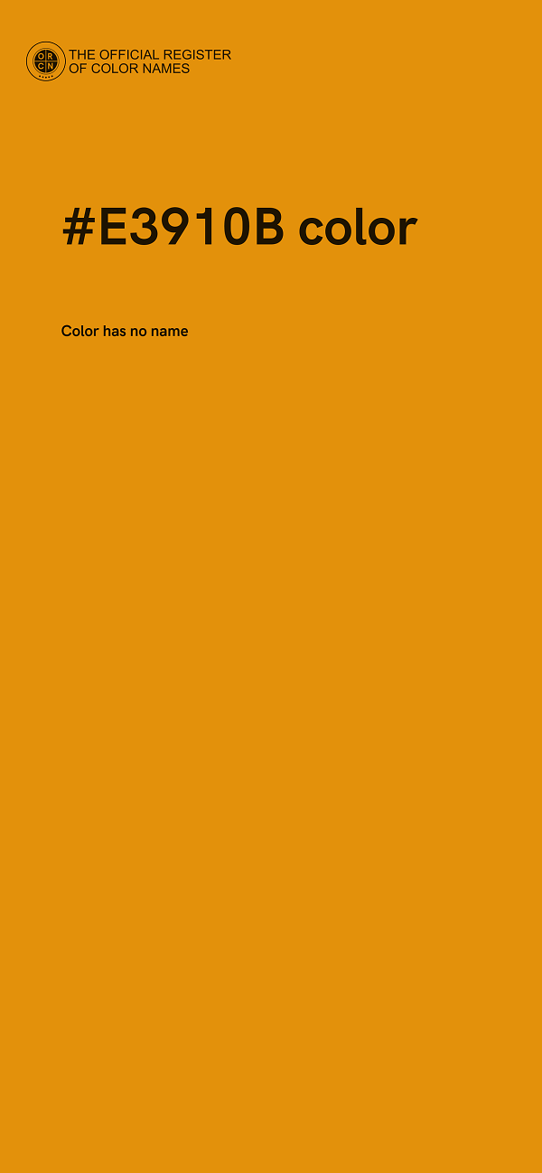 #E3910B color image