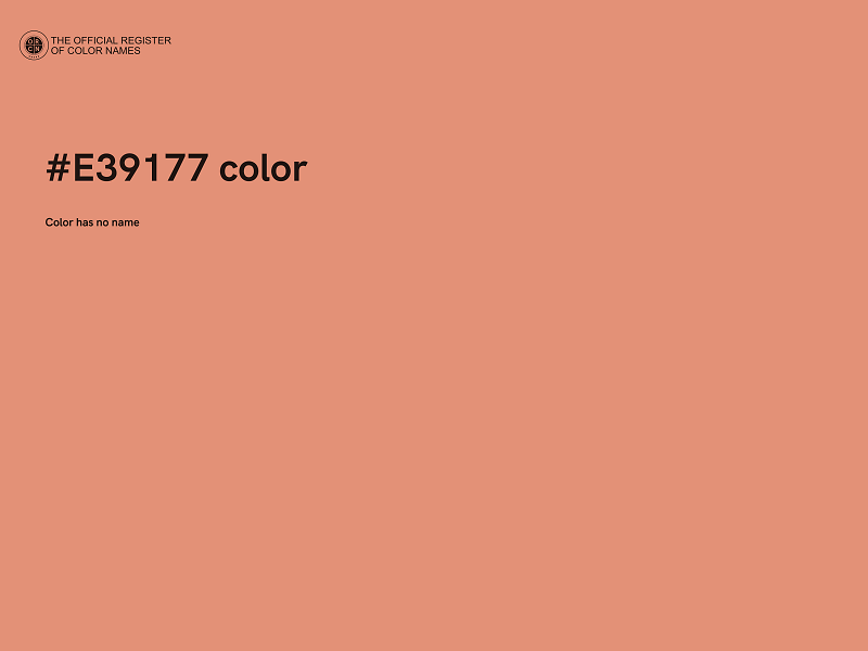 #E39177 color image