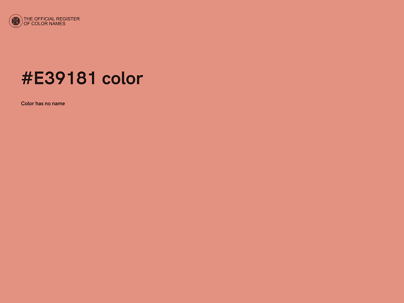 #E39181 color image