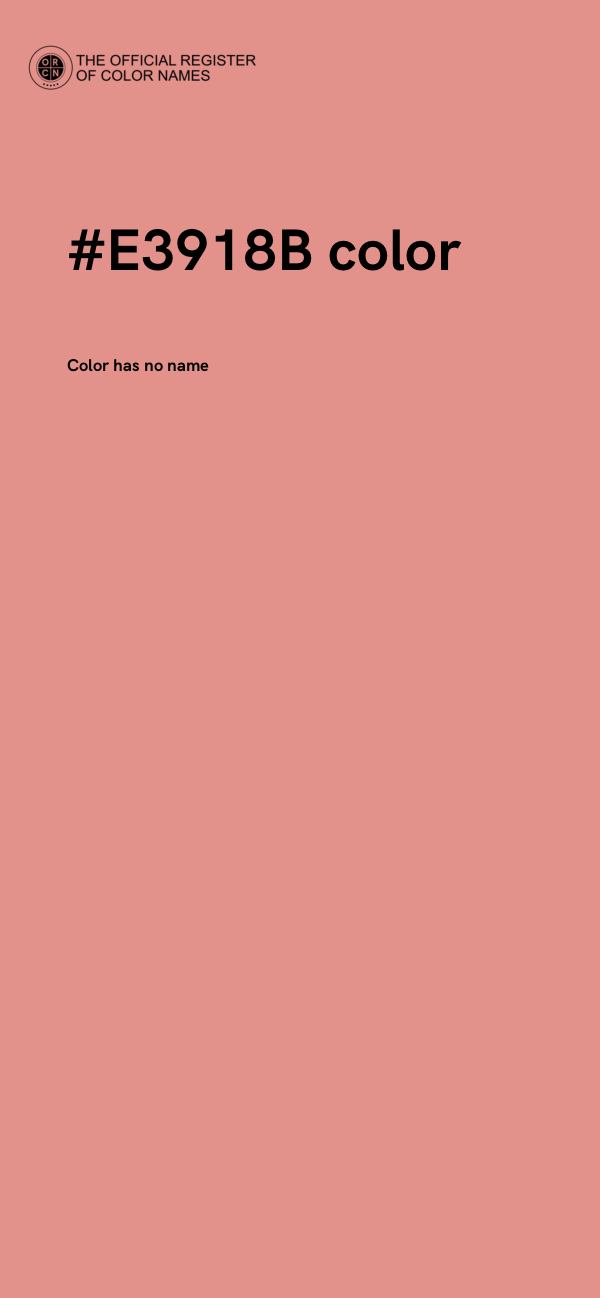 #E3918B color image