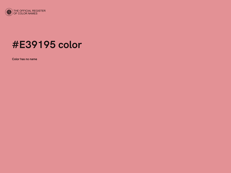 #E39195 color image