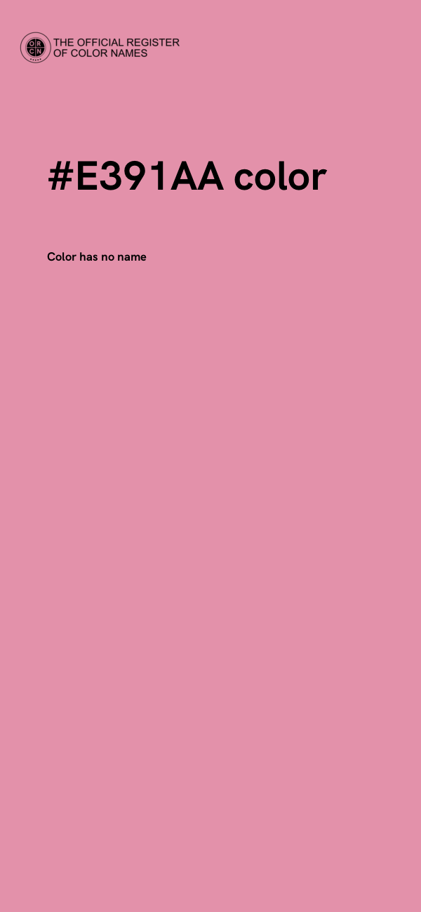 #E391AA color image