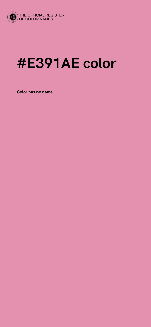#E391AE color image