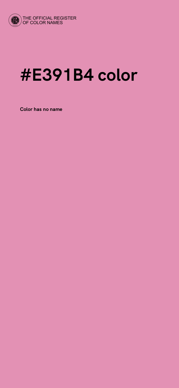 #E391B4 color image
