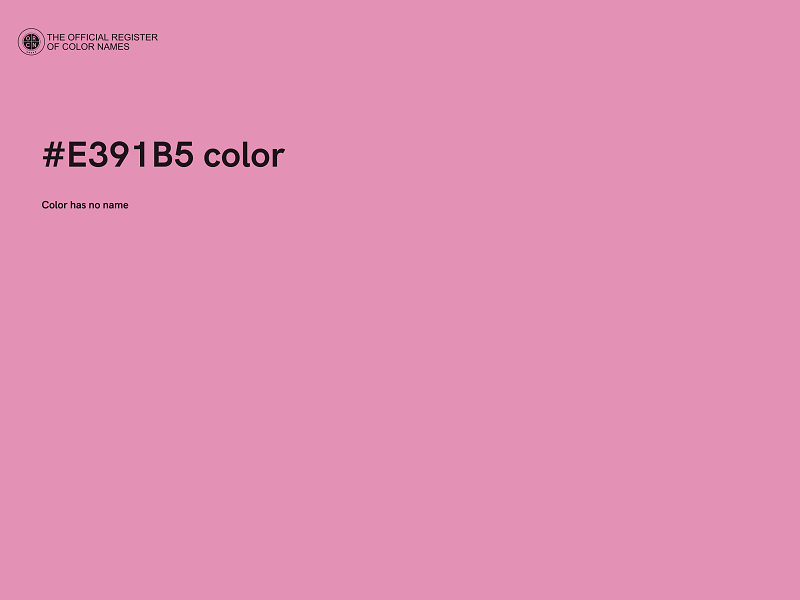 #E391B5 color image
