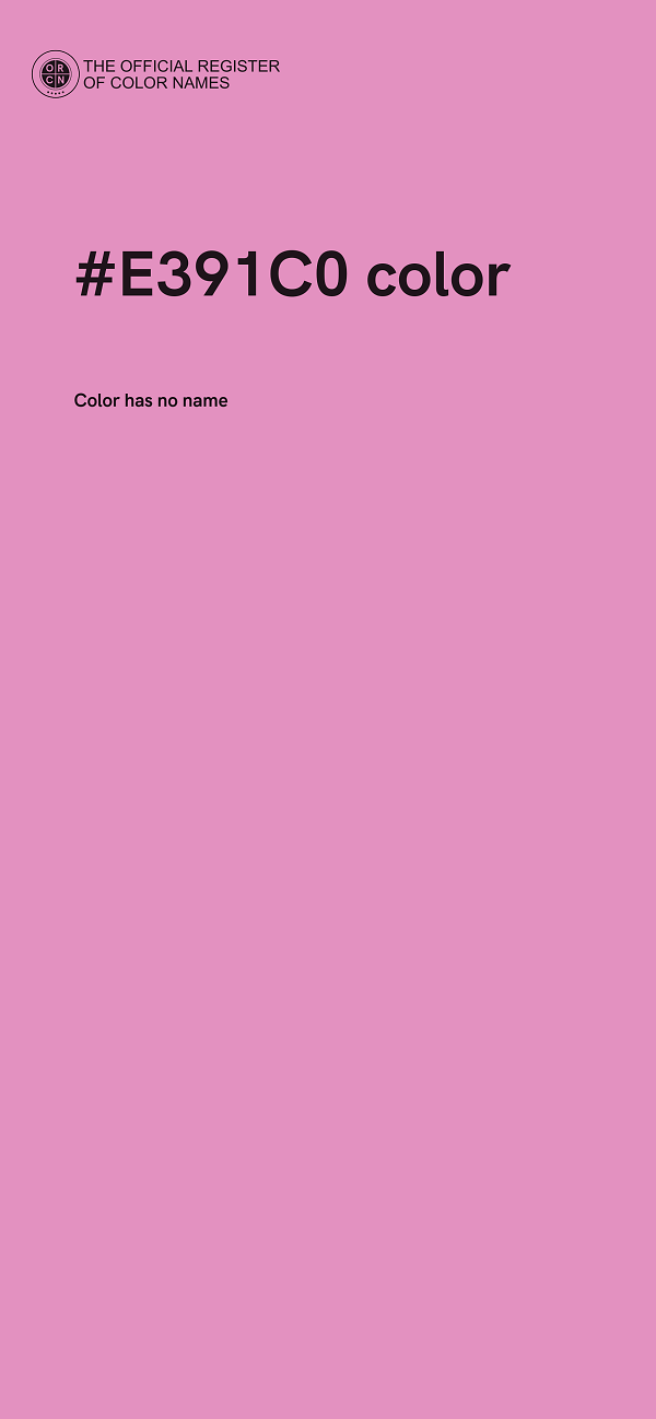 #E391C0 color image