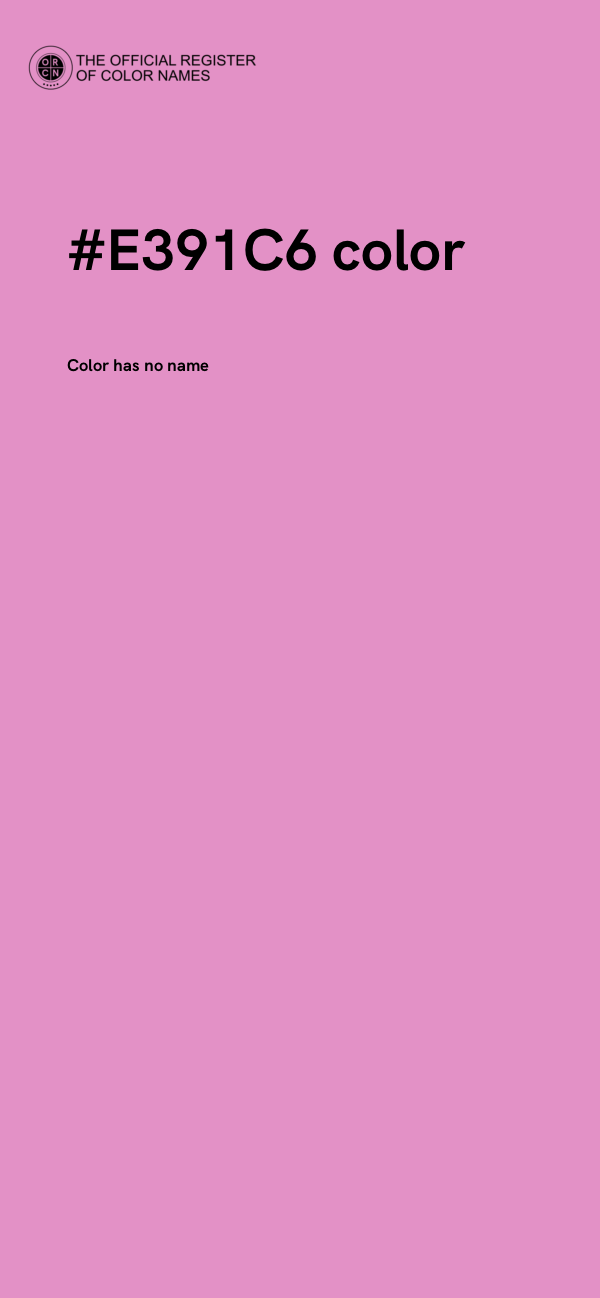 #E391C6 color image