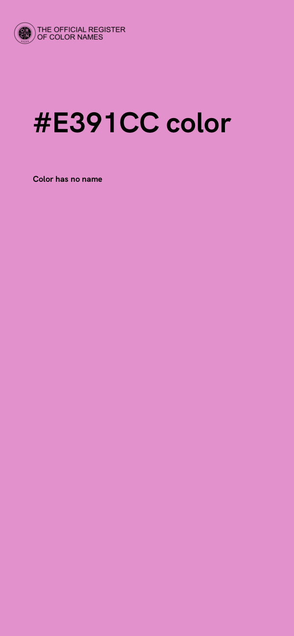 #E391CC color image