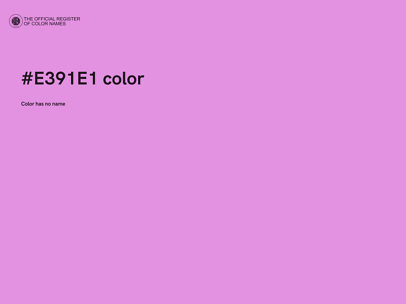 #E391E1 color image