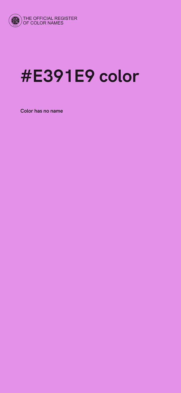 #E391E9 color image