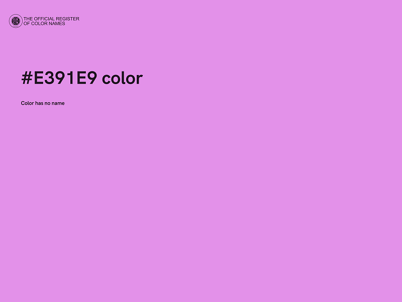 #E391E9 color image