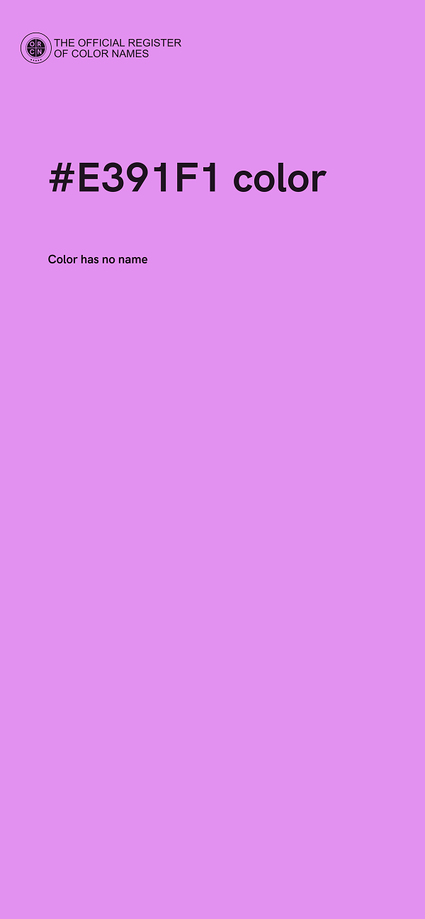 #E391F1 color image