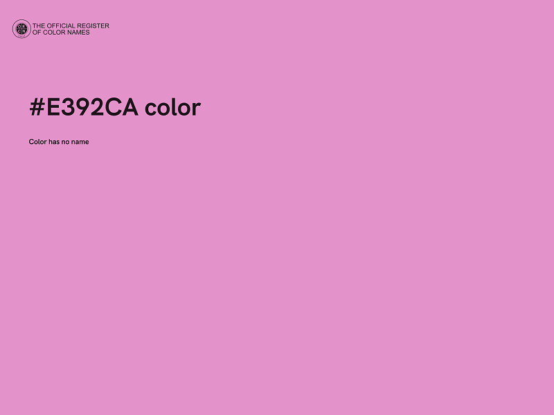 #E392CA color image