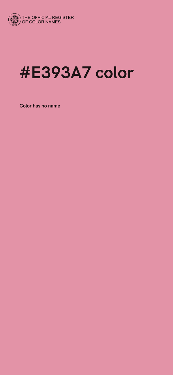 #E393A7 color image
