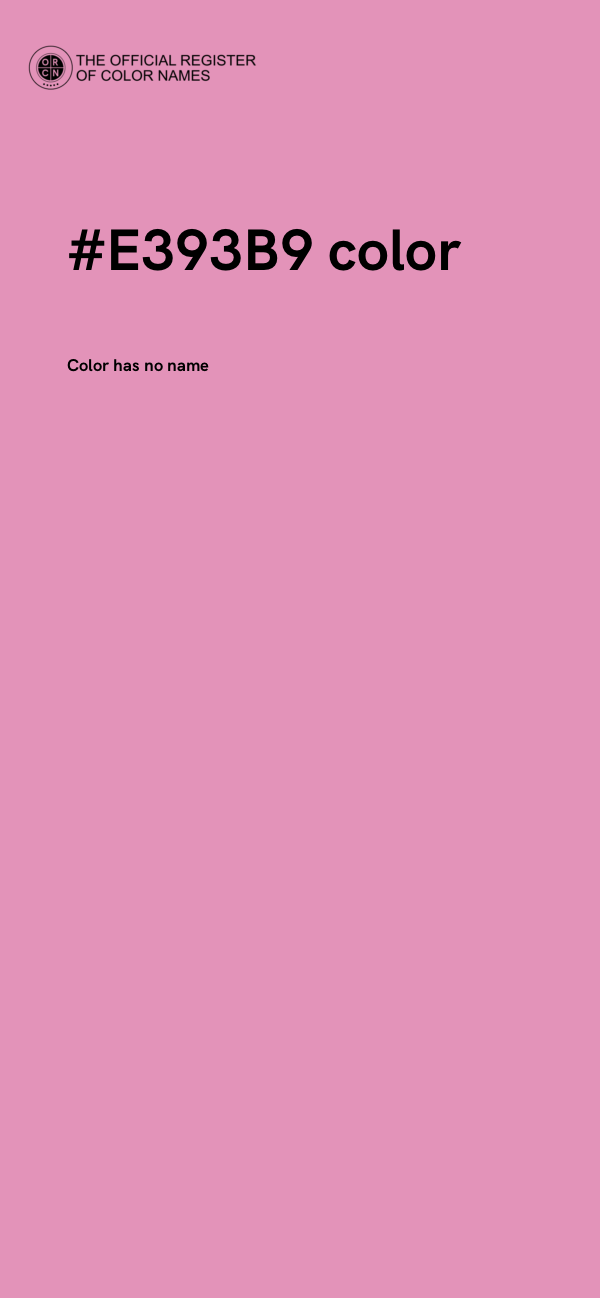 #E393B9 color image