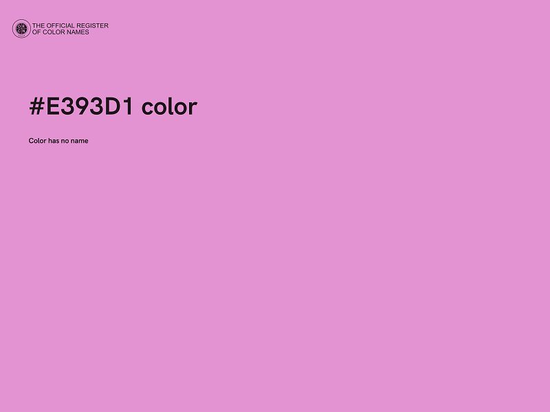 #E393D1 color image