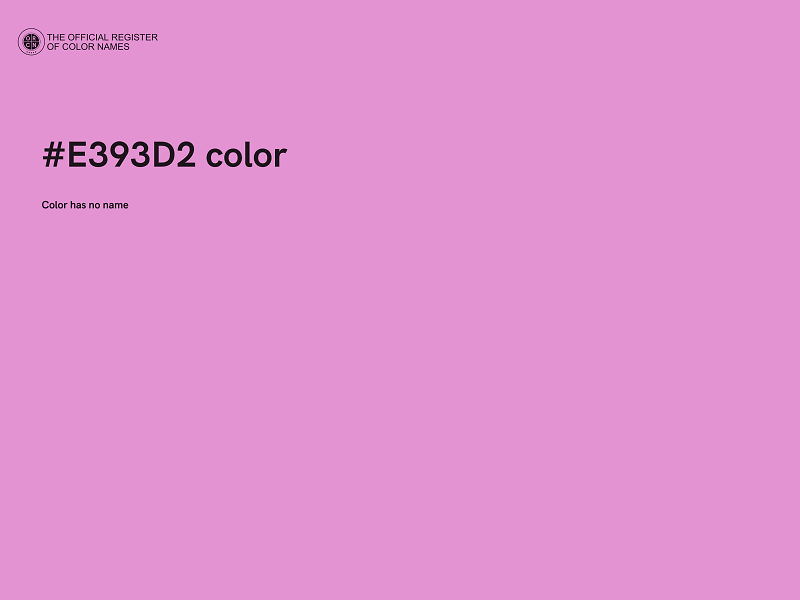 #E393D2 color image