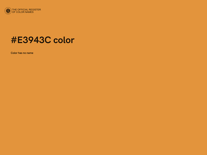 #E3943C color image
