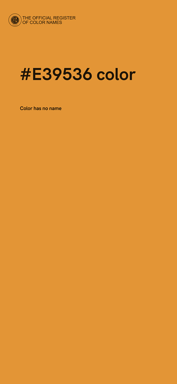 #E39536 color image