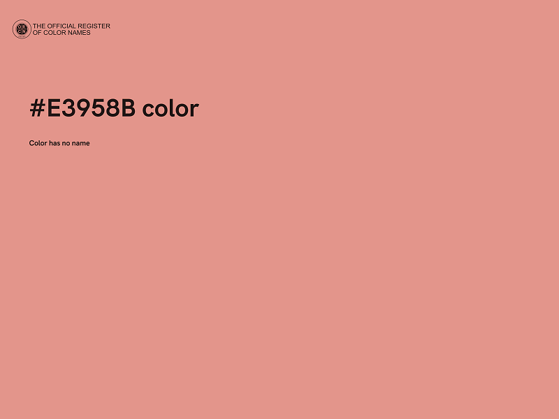 #E3958B color image