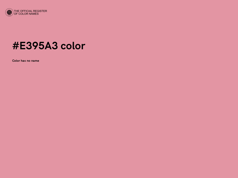 #E395A3 color image