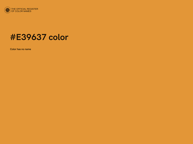 #E39637 color image