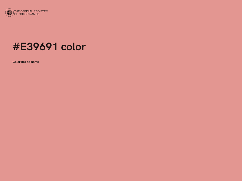 #E39691 color image
