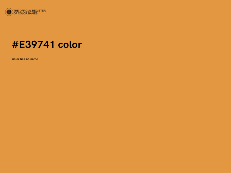 #E39741 color image