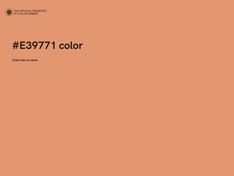 #E39771 color image