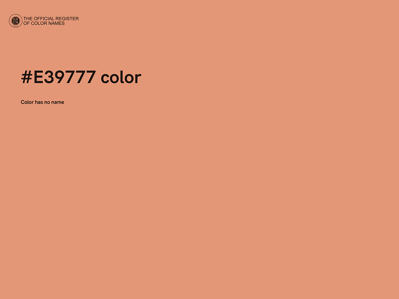 #E39777 color image