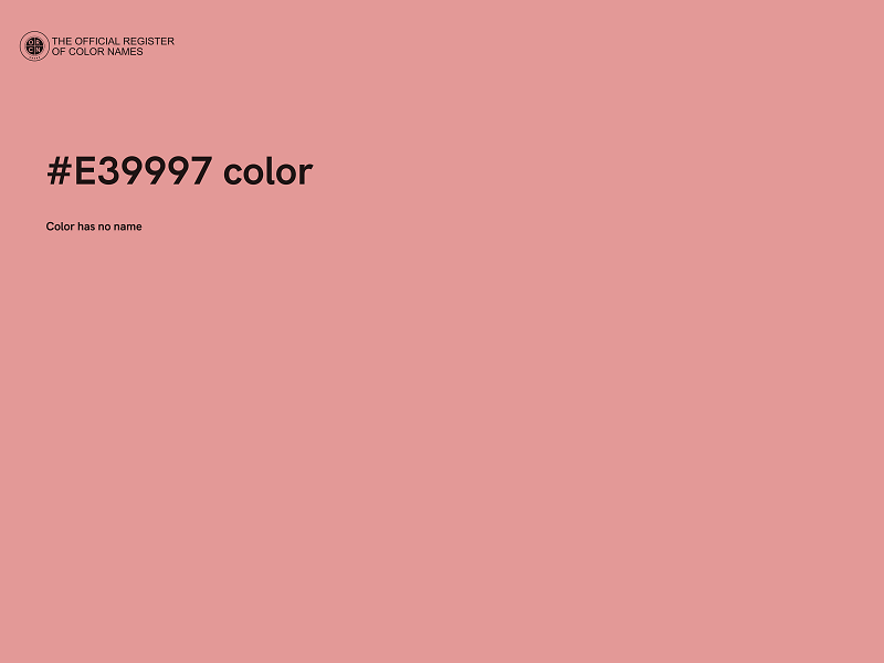 #E39997 color image