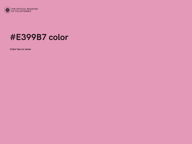 #E399B7 color image