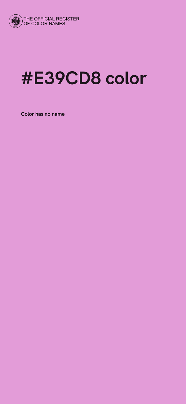 #E39CD8 color image