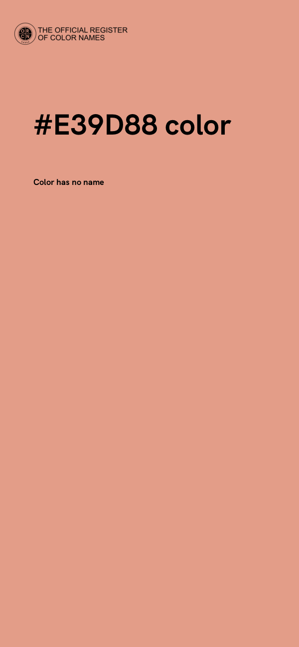 #E39D88 color image