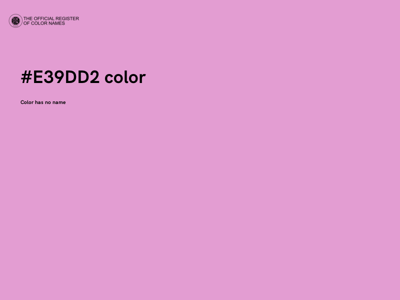 #E39DD2 color image