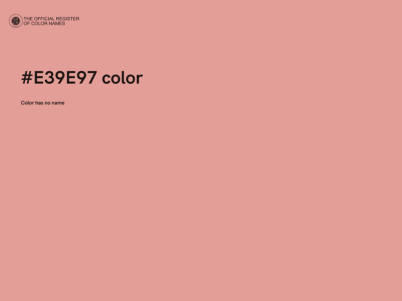 #E39E97 color image