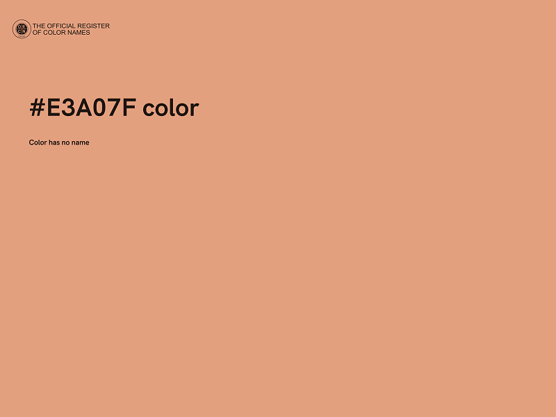 #E3A07F color image