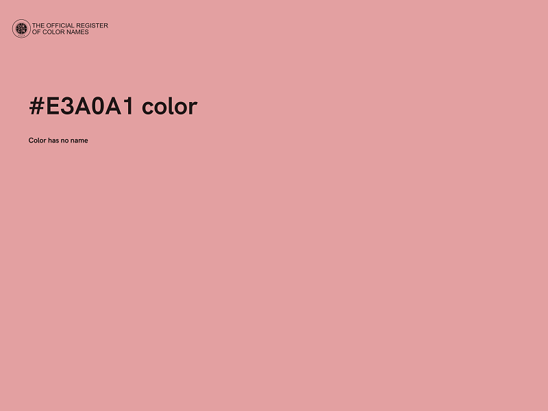 #E3A0A1 color image