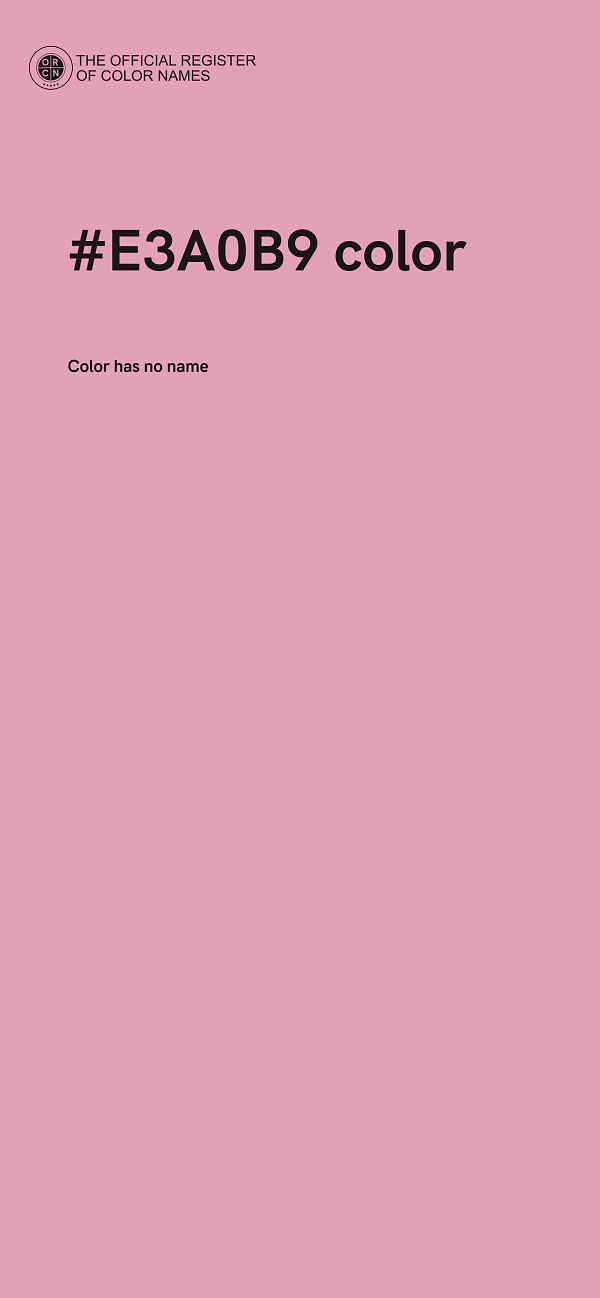 #E3A0B9 color image