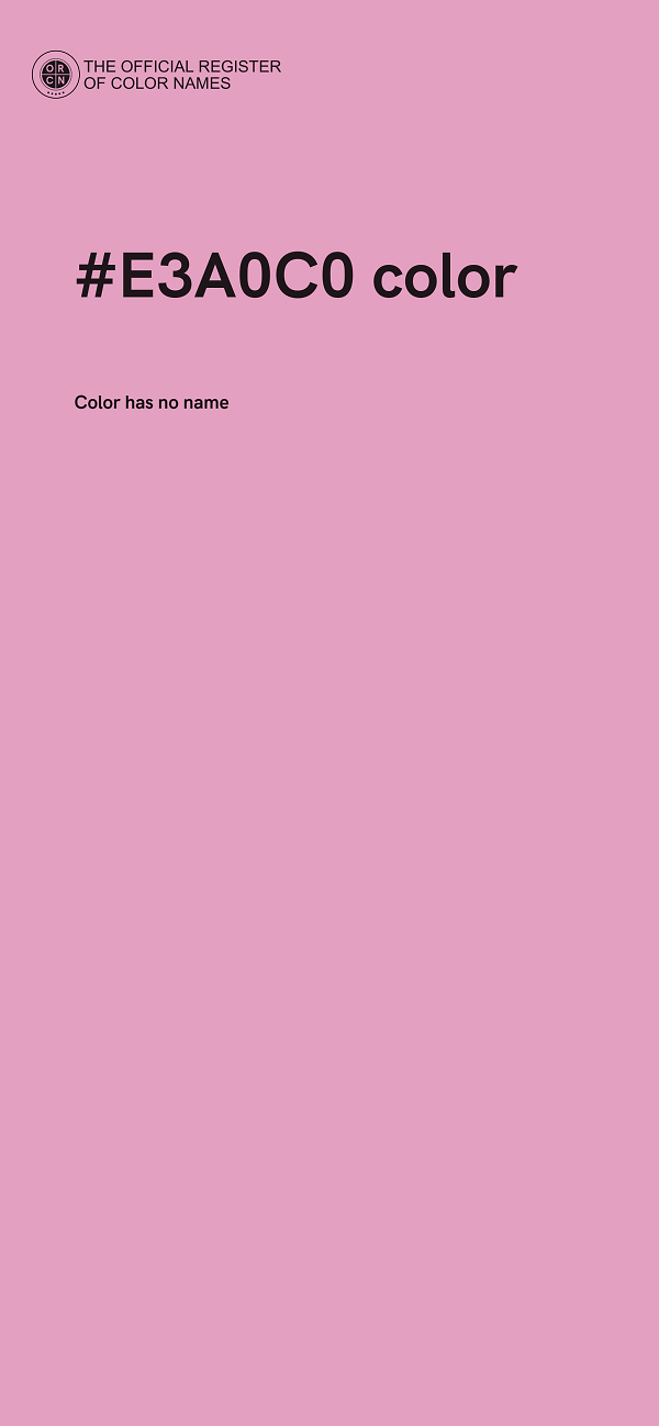 #E3A0C0 color image