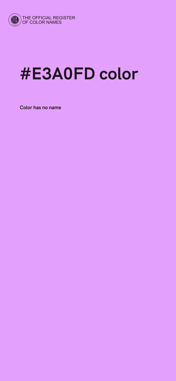 #E3A0FD color image