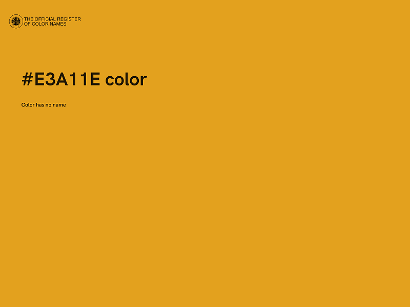 #E3A11E color image