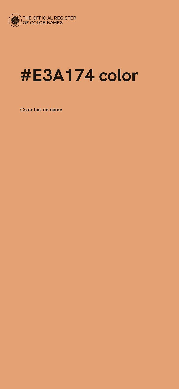 #E3A174 color image